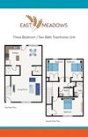 3 bedroom 2 bath townhouse unit 3 bedroom 2 bath townhouse unit, East Meadows